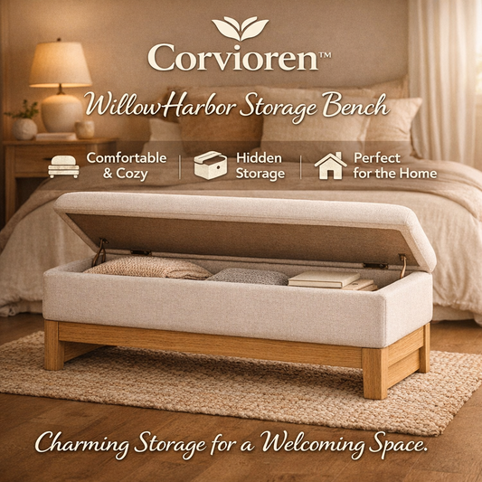 Corvioren™ WillowHarbor Storage Bench