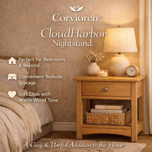 Corvioren™ CloudHarbor Nightstand