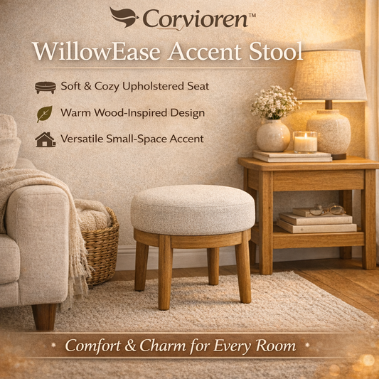 Corvioren™ WillowEase Accent Stool